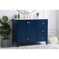 thumbnail image 2 of Elegant Decor Sommerville 42" Steel and Wood Single Bathroom Vanity in Blue, 2 of 8