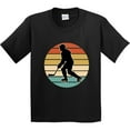 thumbnail image 3 of Inktastic Hockey Player Retro Sunset Youth T-Shirt, 3 of 5