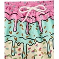 thumbnail image 4 of Boy's Patchwork Drawstring Waist Printed Summer Boho Track Shorts, 4 of 7