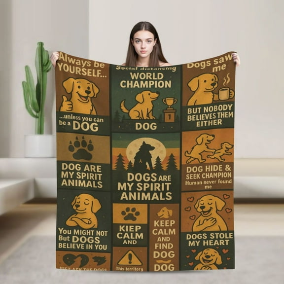 Golden Retriever Lover Blanket Gifts for Dog Moms - I Just Freaking Love Golden Retirever Soft Throw Blanket - Christmas Dog 50x40