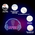 thumbnail image 3 of Y YUNHSOM Gaming Neon Sign, Dimmable Colored LED Headset Gamer Neon Light and USB Powered Headphone Lightup Game Signs for Game Zone Video Room Boy Bedroom，LED Light Up Sign for Bedroom, 3 of 7