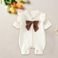 thumbnail image 2 of Zwiiyzr 2025 Infant Baby Girl Boy One Piece Outfit Solid Romper Long Sleeve Onesie Cotton Jumpsuit Outfits Baby Clothes Gray, 2 of 7