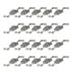 thumbnail image 2 of Alloy Pendant Charm for Jewelry Making Silver Color 20 Pieces Double Hole Rose Shape Accessories, 2 of 5