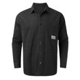 thumbnail image 4 of Male Plush Loose Fitting Retro Long Sleeved Work Clothes Denim Shirt Jacket, 4 of 5