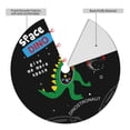 thumbnail image 2 of Sikiie Space Dino Cartoon Black 30-48 inches {designName} Print Christmas Tree Skirt Snowman Xmas Tree Skirt with Edge Christmas Decorations for Holiday Party36", 2 of 7