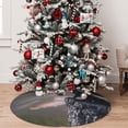 thumbnail image 5 of Sikiie Black Dragon Cliff Dawn 30-48 inches {designName} Print Christmas Tree Skirt Snowman Xmas Tree Skirt with Edge Christmas Decorations for Holiday Party-48", 5 of 7