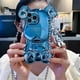 thumbnail image 1 of Funda de teléfono con colgante de oso lindo 3D de dibujos animados de tendencia de moda para IPhone 11, 12, 13, 14 Pro Max, fundas a prueba de golpes para IPhone 14 Fivean unisex, 1 of 2