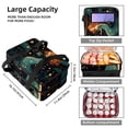 thumbnail image 3 of Mermaid Double Layered Insulated Refrigerated Lunch Bag with Two Compartments - Large Capacity Handheld Lunch Bags, 3 of 6