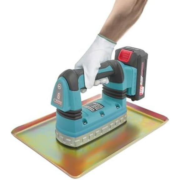 160W Cordless Concrete Vibrator, 6 Speed Adjustable, Portable Handheld Cement Mortar Vibrating Troweling Machine, Concrete Flat Plate Vibrator Smoothing Tool, -6000RPM