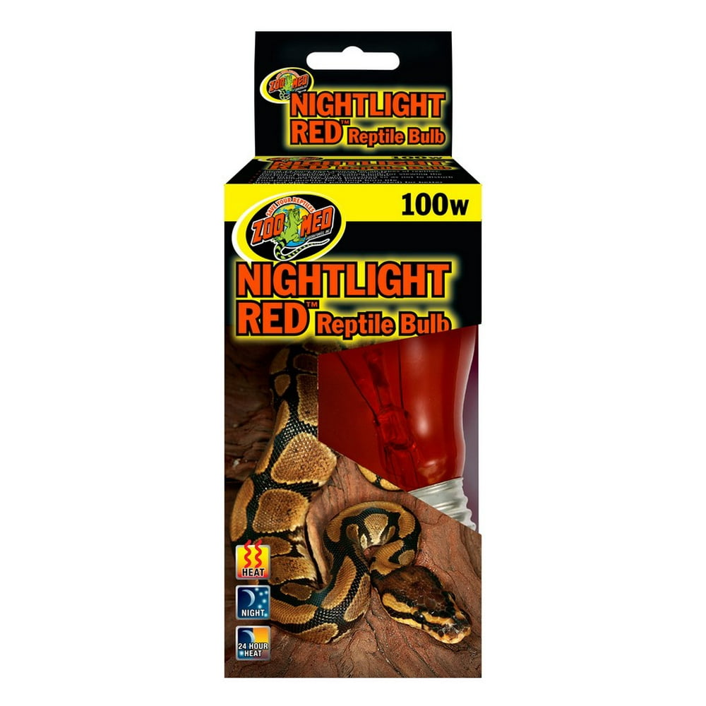 Zoo Med Laboratories Nightlight Red? 100 Watt Reptile Bulb Walmart