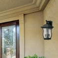 thumbnail image 2 of Chelsea Black 3-Light Outdoor Line Voltage Hardwired Porch Light Wall Sconce with No Bulbs Included, 2 of 5