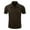 74#Coffee, variant on JXMVOJ Men's Workwear Short Sleeved Shirts, Casual Cotton Shirts, Lapel Collar Button-Down Shirts Military Style Shirt Summer Light Shirts Business Work Tops with Double Pockets
