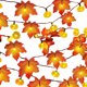 thumbnail image 1 of Cadena Luces Halloween 3M 20 LED Hoja Arce Otoño, 1 of 9