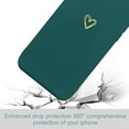 thumbnail image 5 of for iPhone 14 Plus Case Cute Slim Shockproof Phone Case with Wireless Charging Support and Protection, Green, 5 of 7