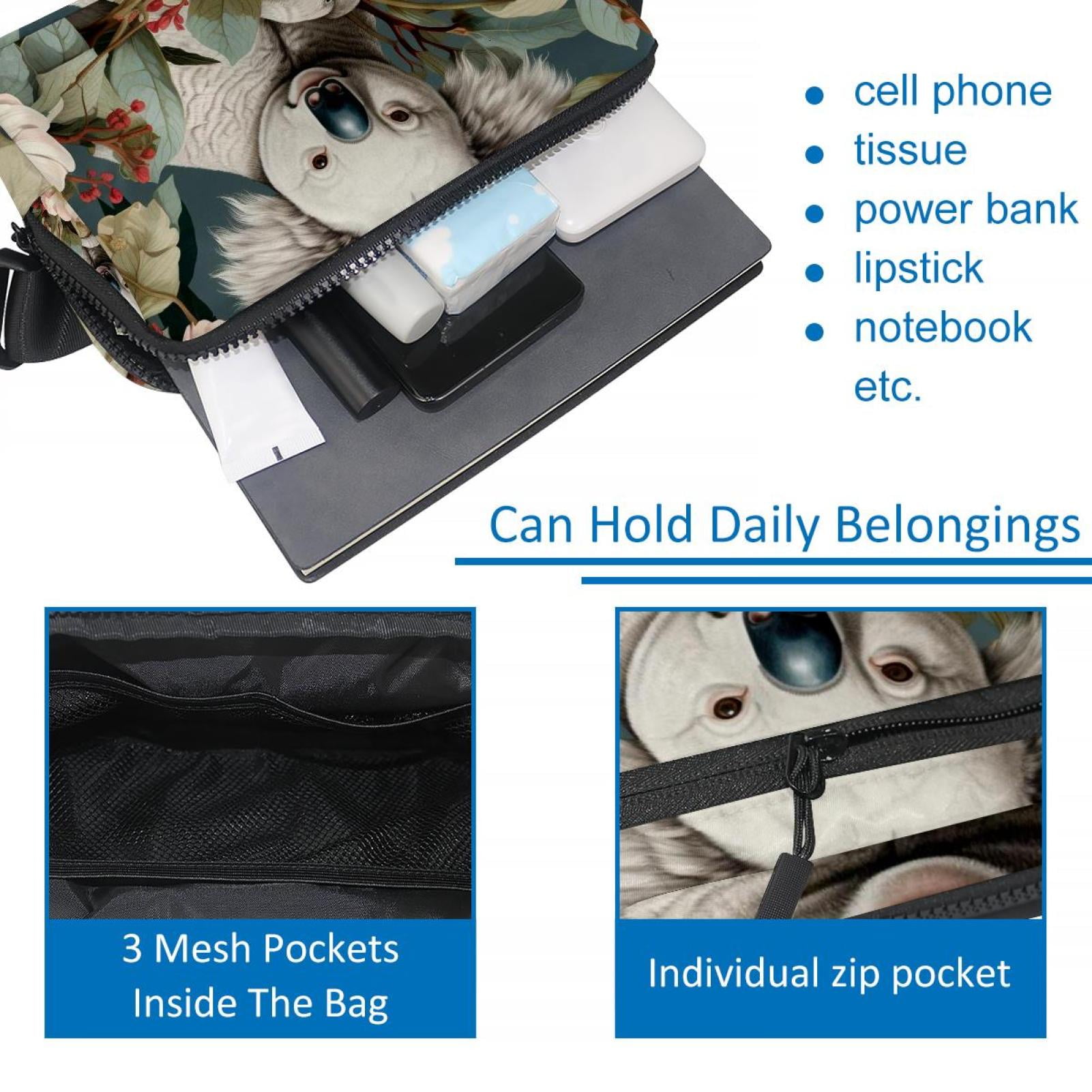 Koala Lightweight Fanny Bag Running Belt Waist Bags with Extension Strap - Unisex