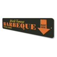 thumbnail image 4 of World Famous Barbecue Novelty Sign, Metal Wall Decor - 4x18 inches, 4 of 4