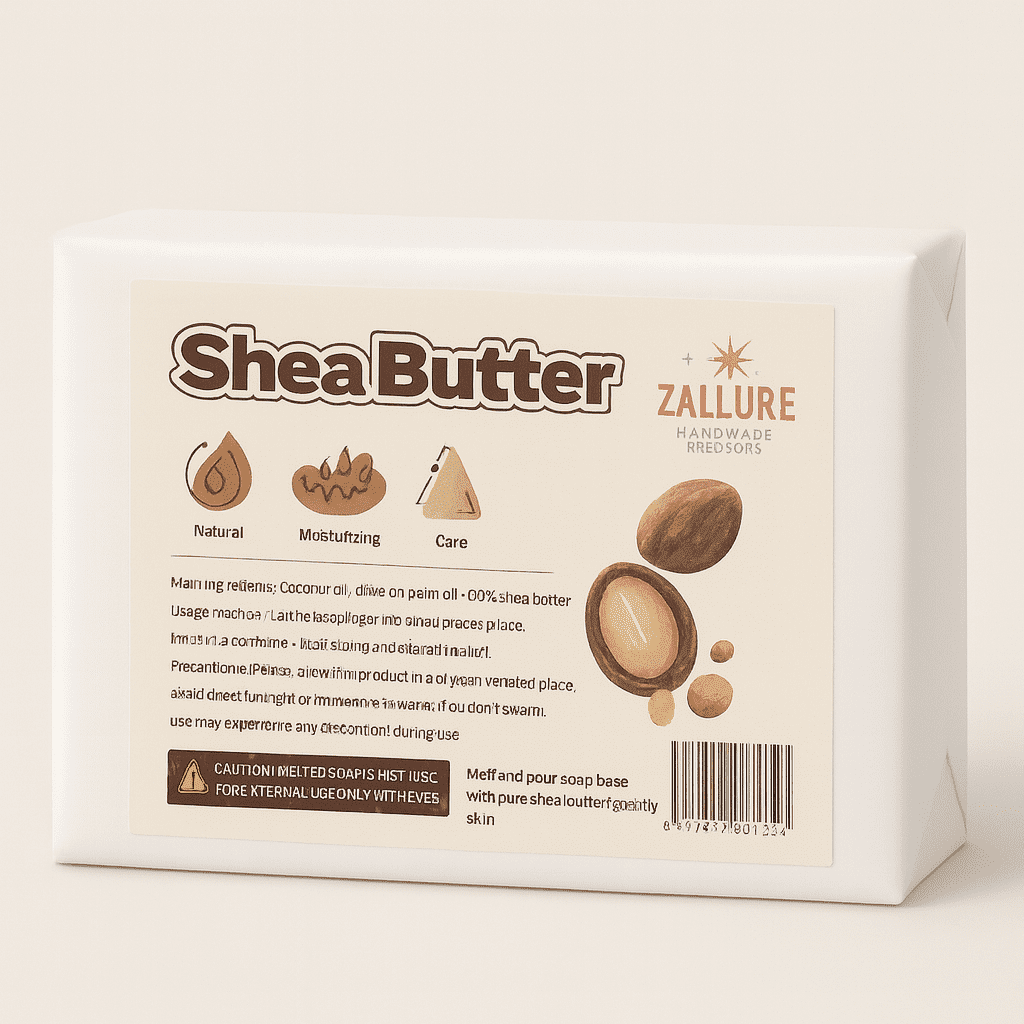 Natural Ultra-Pure Shea Butter Soap Base – Melt & Pour : 2.23 Lbs