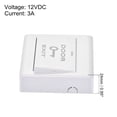 thumbnail image 3 of Uxcell Push to Exit Button Release Switch Door Access Control System PC Panel 86mmx86mm 12V 3A White, 3 of 5