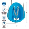 thumbnail image 3 of Swurfer Coconut Toddler Swing – Comfy Baby Swing Outdoor, Safe Quick Click Locking System, Easy Installation, Ages 6 - 36 Months, Blue, 3 of 8