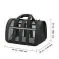 thumbnail image 4 of Large Soft Pet Carrier Bag (Size L) - Hollow Mesh Ventilation, Spacious Interior & Sturdy Zipper, Comfortable Strap for Cats & Small/Medium Dogs, 6 Colors, Portable Folding for Travel/Vet/Daily Use, 4 of 15