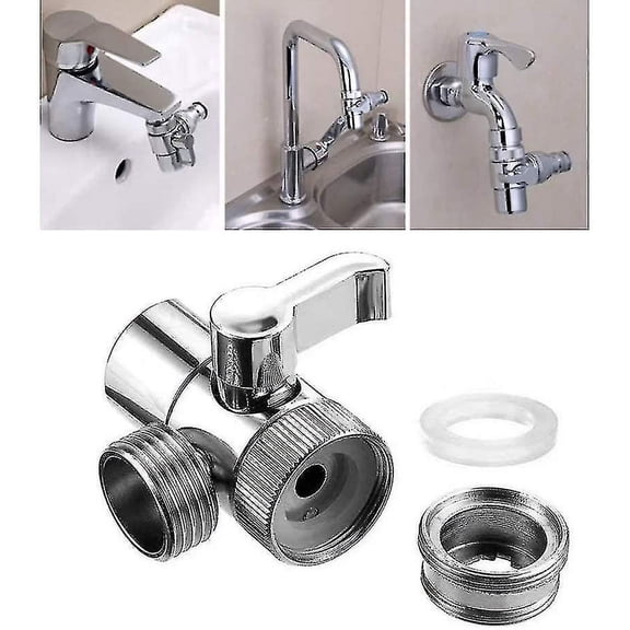 Switch Faucet Adapter Aerator Water Tap Connector Kitchen Sink Splitter Shower Head Diverter Valve