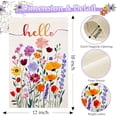 thumbnail image 2 of Hello Spring Garden Flag Outside 12x18 Inch Double Sided Small Seasonal Farmhouse Floral Yard Flag Outdoor Decoration, 2 of 6