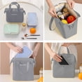 thumbnail image 4 of Bolsa de almuerzo aislada, bolsa de conveniencia simple, bolsa de almacenamiento en frío, bolso de almuerzo, lonchera, mujeres y hombres, trabajo de picnic para adultos, senderismo en la playa, 4 of 5