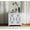 Silver + Glass + Mirror + Synthetic Wood+1, variant on Noralie Glam Mirrored Console Table with Faux Diamonds Inlay 2 Door Storage Cabinet Mirrored Tapered Legs 4mm Tempered Glass