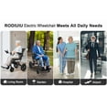 thumbnail image 3 of Dapmiu 500W Dual Motor Electric Wheelchair - 23kg Ultra Lightweight Foldable Design, 20km Range with 10Ah Battery, 110kg Capacity Aluminum Alloy Frame, 3 of 8