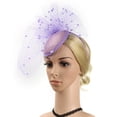 thumbnail image 4 of Charleston Party Balls Diadema Weddings Ascot Race Diadema de Mujer Luz púrpura, 4 of 8