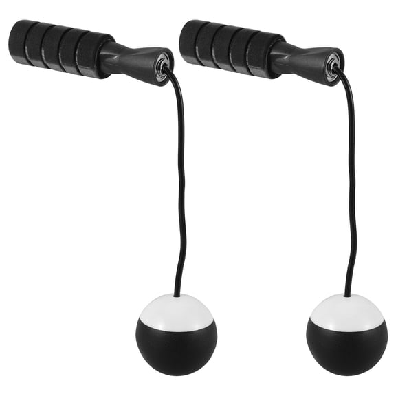 TABLZONE Athletic Jump Rope Jump Rope with Cordless Jumping Black Indoor Fitness 1 Pair