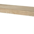 thumbnail image 3 of Table with Wooden Block Legs and Grain Details, Brown- Saltoro Sherpi, 3 of 5