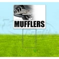 thumbnail image 1 of Mufflers (18" X 24") Yard Sign, Quantity Discounts, Multi-Packs, Includes Metal Step Stake, Bandit Sign, 1 of 10