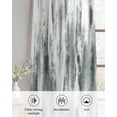 thumbnail image 6 of Sage Green Grey Vintage Sheer Curtains 54 Inch Length 2 Panels Set for Living Room/Bedroom, Retro Abstract Art Kitchen Curtains Grommet Semi-Sheer Curtains Drapes Voile Window Treatments 42"x54"x2, 6 of 7