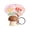 Gray, variant on Cartoon Mushroom Fidget Keychain - 1.6 Inch Push Click Stress Relief Toy, Cute Button Presser for Anxiety, Portable Sensory Toy