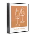 thumbnail image 3 of Stupell Industries Sit Back & Relax Orange Black Framed Giclee Art design by Lettered and Lined, 30 x 24, 3 of 8
