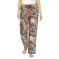 thumbnail image 2 of Lsque Tropical Fruit Print Women's Pajama Pants, Lounge Pant - Comfortable Home Wear,Elastic Waistband, Stylish Design-XX-Large, 2 of 9