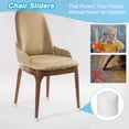 thumbnail image 4 of Tapas de patas de silla de goma Uxcell 1" protectores de patas de muebles antideslizantes 16 piezas, 4 of 7