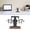 Black Frame with White Pages, variant on YAHHU Retro Flip Down Clock Stylish Minimalism Desk Balance 24H Automatic Page Turning Mechanical Timepiece Black Shelf Black Page 8.1 inches / 20.5 cm
