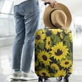 thumbnail image 2 of Black Green Stem Sunflower Pattern Luggage Cover Fashion Suitcase Cover Baggage Covers Fit 25-28 Inch Luggage (Go Travel), 2 of 5