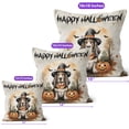thumbnail image 4 of Happy Halloween Basset Hound Witches Hat Pumpkin Carving Pillow Cushion Double Sided Bassets Dog Breed Lovers Gifts Idea Throw Pillow - 02019, 4 of 4