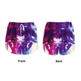 thumbnail image 3 of Hirioo Dual Skulls Colorful Fusion for Women's Double Layer Athletic Shorts High-Performance Gym Shorts with Inner Pocket, Elastic Waistband-XX-Large, 3 of 7