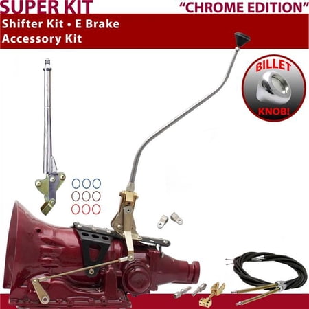 American Shifter C6 Shifter Kit Chrome 23 in. Swan E Brake Cable Clevis for F5871