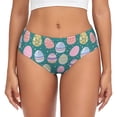 thumbnail image 1 of Balery Colorful Easter eggs Ropa Interior de Algodón para Mujer con Dibujo – Braguitas Cómodas y Elásticas, Estilo Clásico-XX-Large, 1 of 6