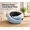 Blue, variant on Memory Foam Travel Neck Pillow with Adjustable Closure, Soft Breathable Fabric Cover, Portable Wraparound Neck Pillow