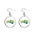 thumbnail image 1 of Latvia Map Europe Ear Dangle Silver Drop Earring Jewelry Woman, 1 of 3
