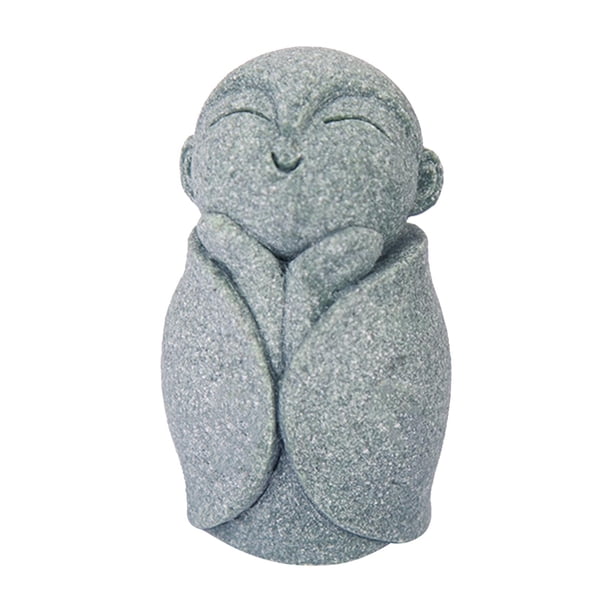 Decoración de acuario de Buda, estatua de Buda, muñecos, escultura creativa de escritorio en miniatura Estilo C