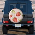 thumbnail image 3 of Kdxio Strawberries for Tire Cover Wheel Protectors Tyre Covers Weatherproof Wheel Covers Universal Fit for Trailer Rv SUV Truck Camper Travel Trailers 14 inch, 3 of 8