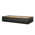 Ameriwood Home Twin Platform Bed with Drawers, Espresso