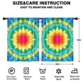 thumbnail image 2 of Blackout Kids Curtains,Colorful Tie Dye Blossom Pattern Childrens Insulated Curtains Set Of 2,Bedroom Essentials,Toddler Room Decor 42"x54", 2 of 5